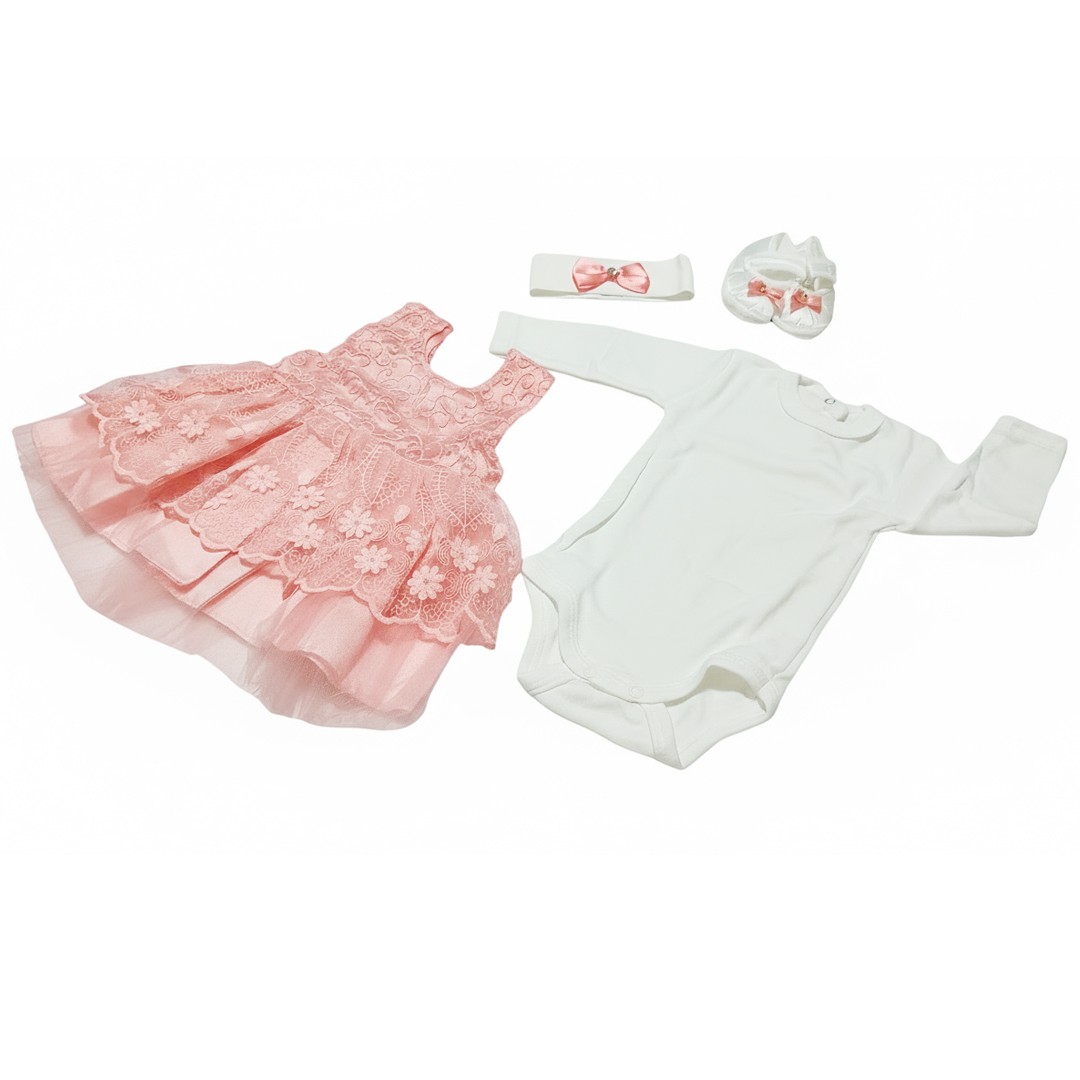 Robe en Tulle pour bébés filles (0-3 Mois)